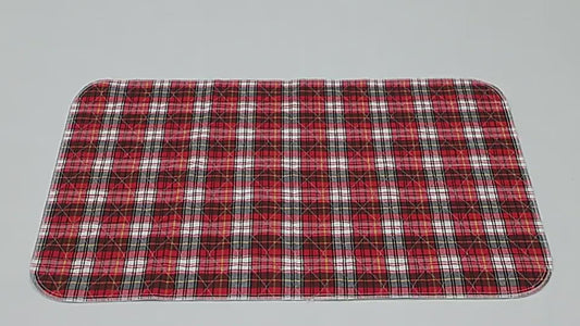 Plaid Waterproof Bed Pads